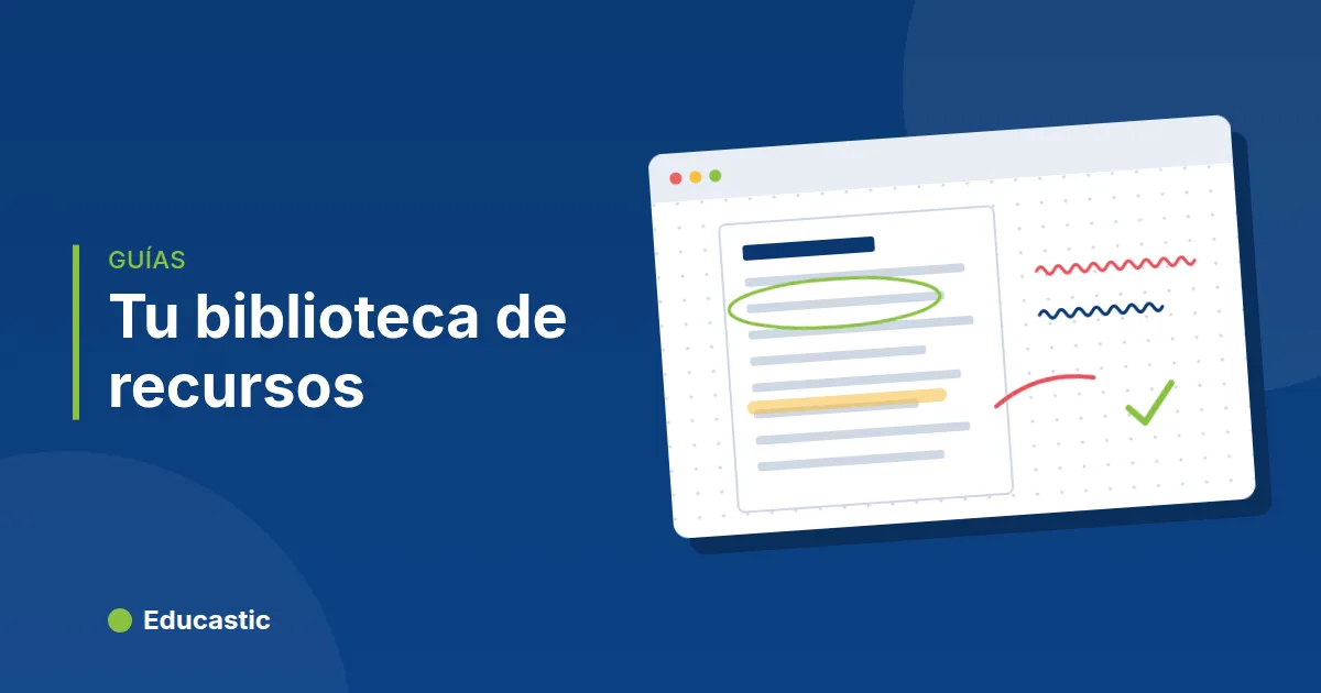 Biblioteca de recursos para clases online: tu material siempre a mano