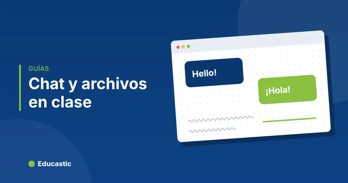 Chat y archivos compartidos en clase online: guía para docentes