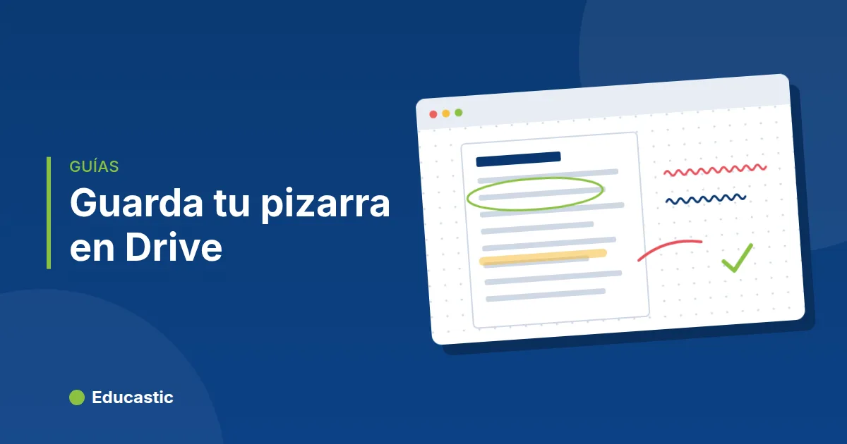 Cómo guardar la pizarra en Google Drive, en PDF o como imagen
