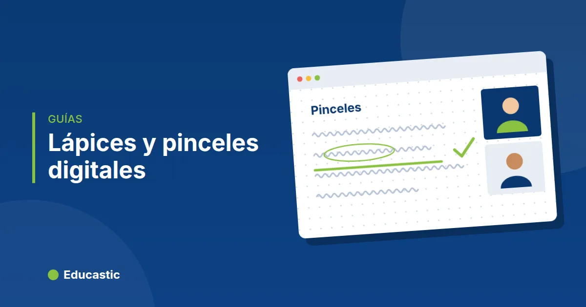 Lápices y pinceles de la pizarra digital: ajustes y usos