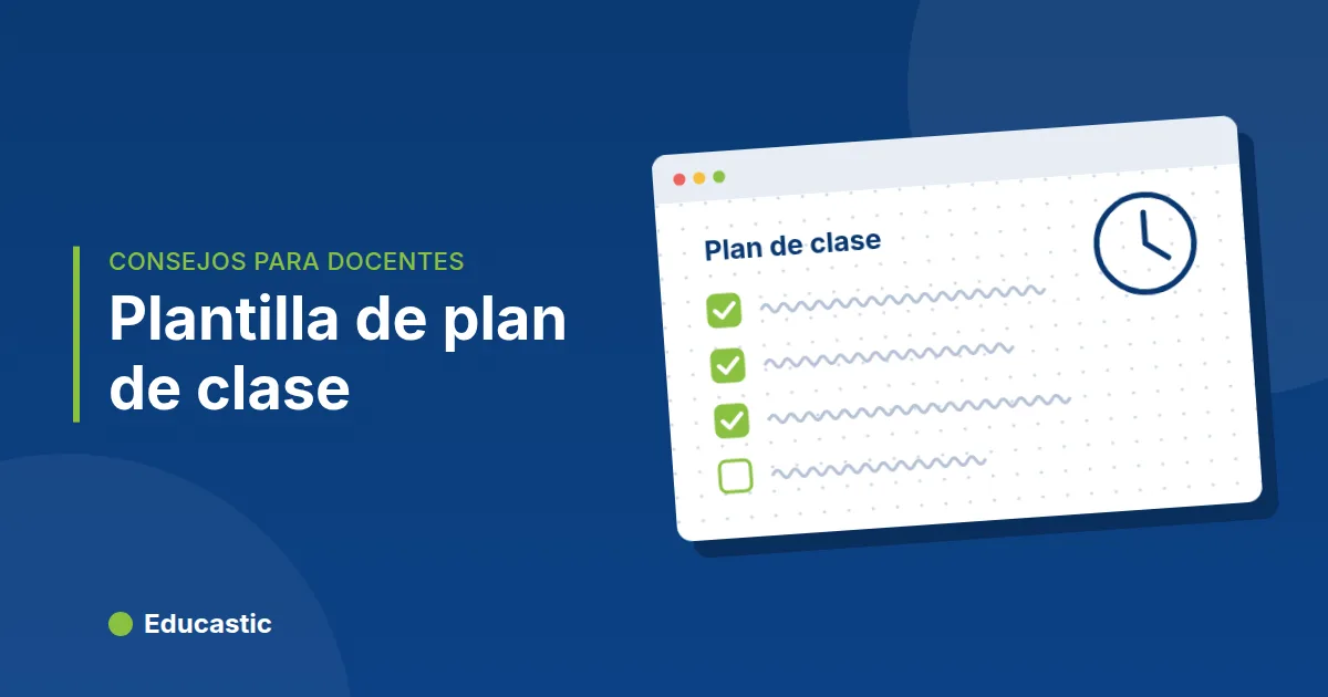 Plantilla de plan de clase online (con ejemplo completo)