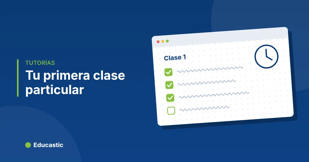 Primera clase particular online: lista de control antes y después