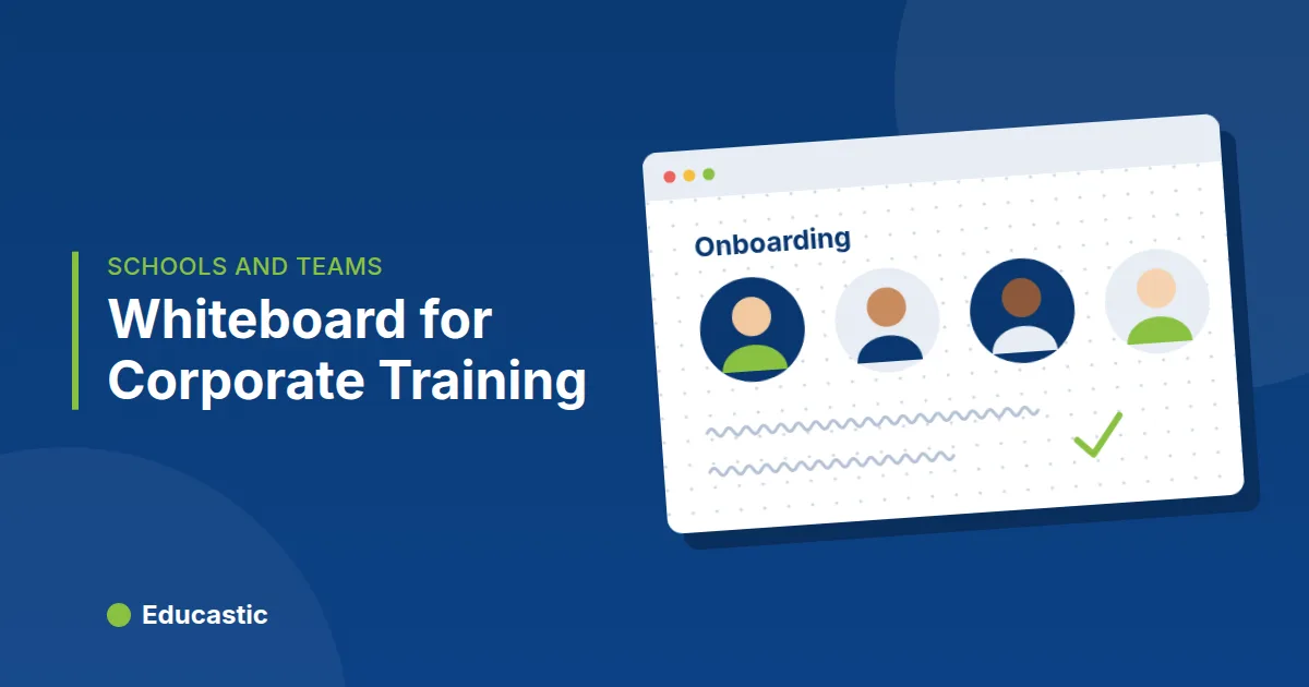 Online Whiteboard for Corporate Training and Onboarding